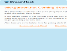 Tablet Screenshot of clickgarden.net
